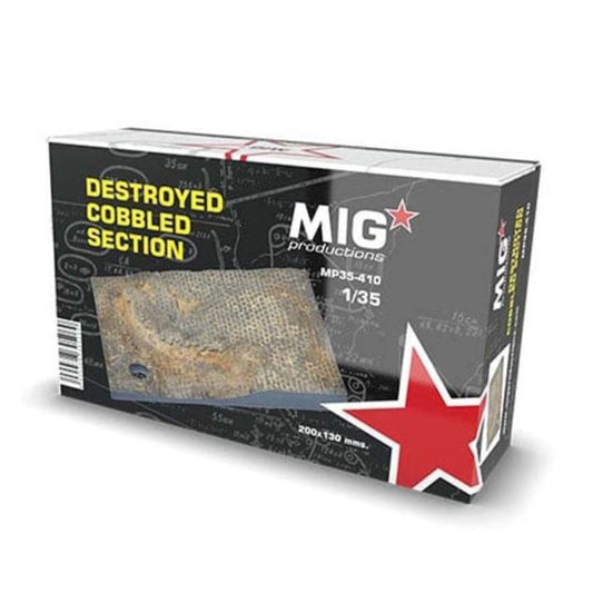 MIG Productions - Destroyed Cobbled Section - Loaded Dice