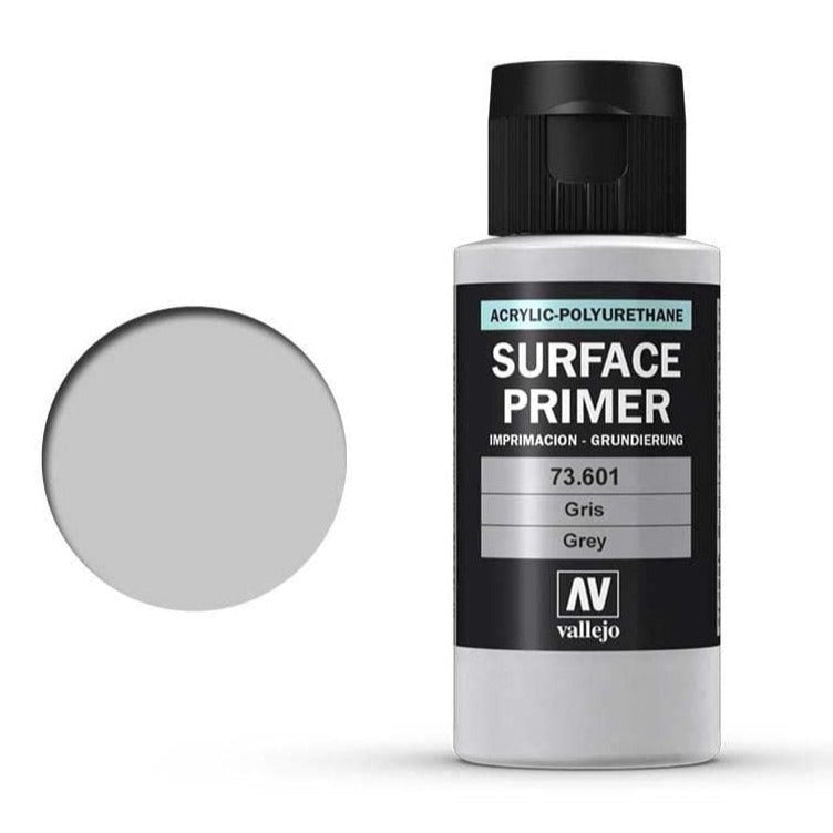 Vallejo Acrylic Polyurethane - Primer Grey 60ml - VAL73601 - Loaded Dice