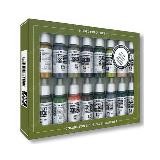Vallejo Model Color Set - WWII German Camouflage (x16) - Loaded Dice
