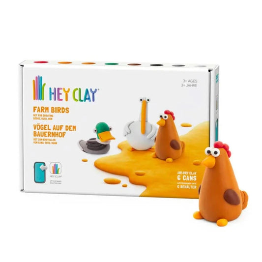 HEY CLAY Farm Birds (6 Cans) - Loaded Dice