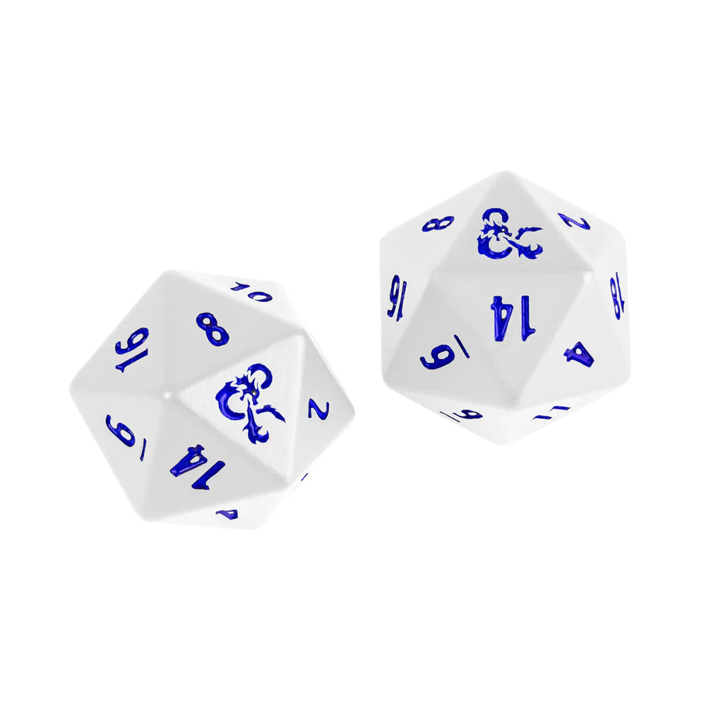 Ultra Pro - Dungeons & Dragons - Icewind Dale Heavy Metal D20 Dice Set - Loaded Dice Barry Vale of Glamorgan CF64 3HD