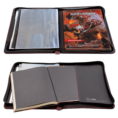 Ultra Pro - Dungeons & Dragons - Premium Zippered Book & Character Folio - Loaded Dice