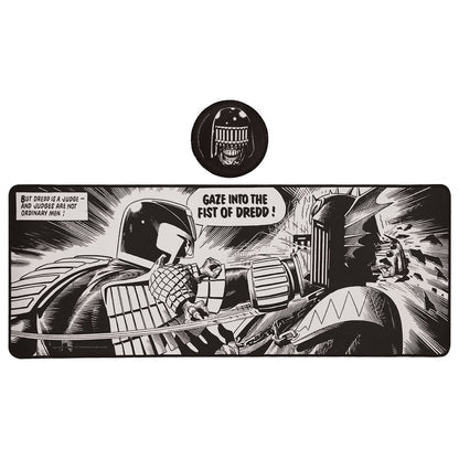 2000 AD Judge Dredd XL Desk Pad and Coaster Set - Loaded Dice