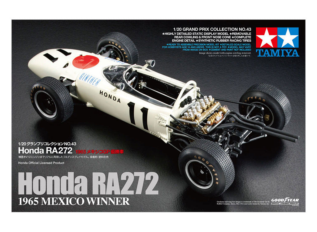 Tamiya 1:20 Honda RA272 F1 1965 Mexico Winner - 20043