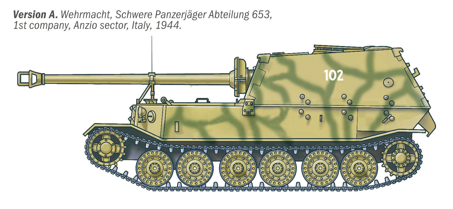Italeri 1:35 Sd.Kfz. 184 Panzerjäger Tiger (P) Elefant - 211