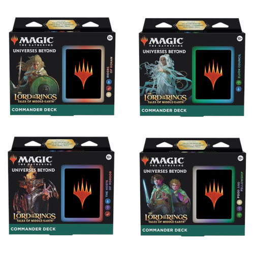 Magic: The Gathering - Lord of the Rings: Tales of Middle-earth Commander Deck - Release Date 23/06/23 - Loaded Dice Barry Vale of Glamorgan CF64 3HD