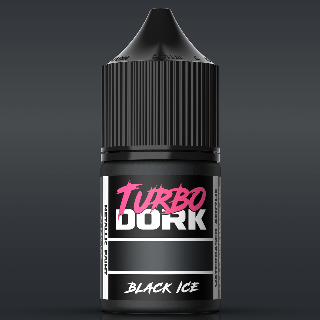 Turbo Dork: Black ICE Metallic Acrylic Paint 22ml - Loaded Dice