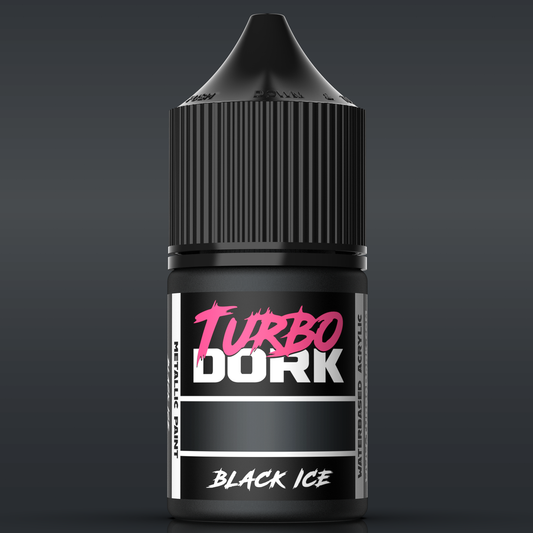 Turbo Dork: Black ICE Metallic Acrylic Paint 22ml - Loaded Dice