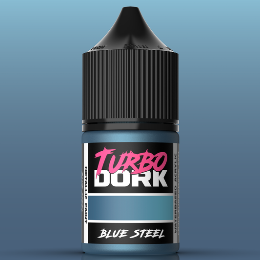 Turbo Dork: Blue Steel Metallic Acrylic Paint 22ml - Loaded Dice