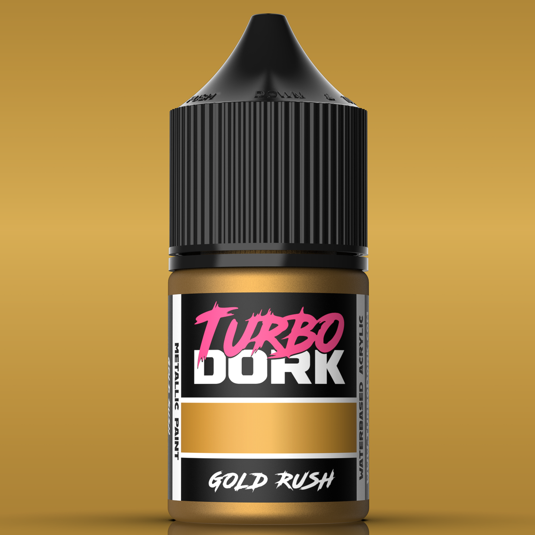 Turbo Dork: Gold Rush Metallic Acrylic Paint 22ml - Loaded Dice