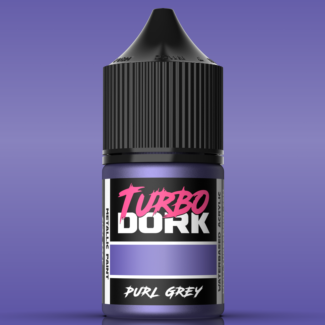 Turbo Dork: Purl Grey Metallic Acrylic Paint 22ml - Loaded Dice