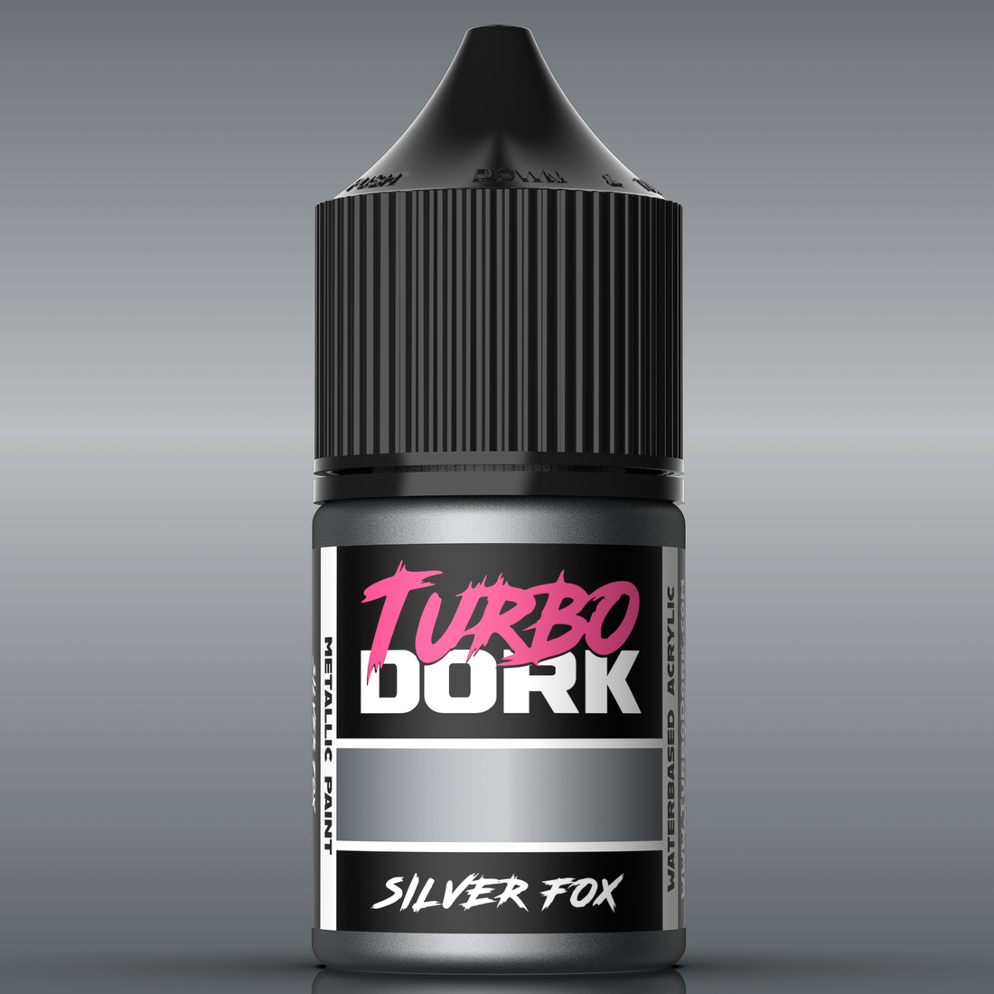 Turbo Dork: Silver Fox Metallic Acrylic Paint 22ml - Loaded Dice