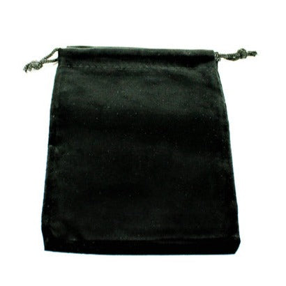 Chessex - Small Suedecloth Dice Bag - Black - Loaded Dice