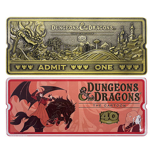 Dungeons & Dragons - D&D The Cartoon 40th Anniversary Rollercoaster Ticket - Release Date 24/11/23 - Loaded Dice Barry Vale of Glamorgan CF64 3HD