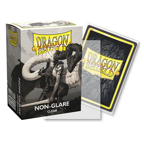 Dragon Shield - Matte Non-Glare Standard Size Sleeves 100pk - Clear - Loaded Dice