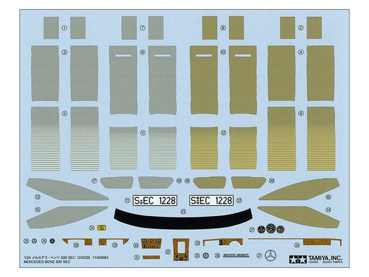 Tamiya 1/24 Mercedes-Benz 500 SEC - Loaded Dice