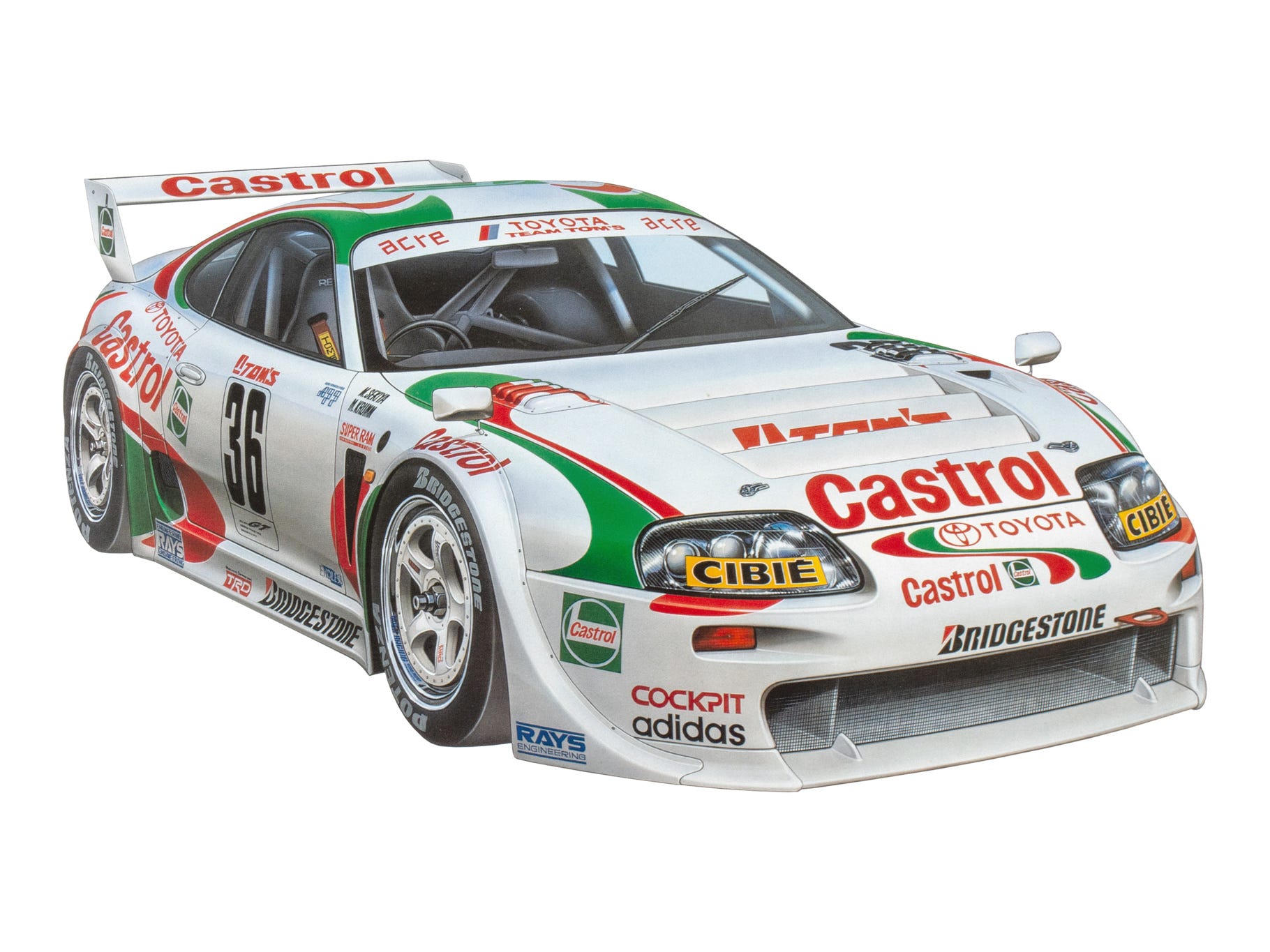 Tamiya 1:24 Castrol Toyota Tom's Supra GT - 24163