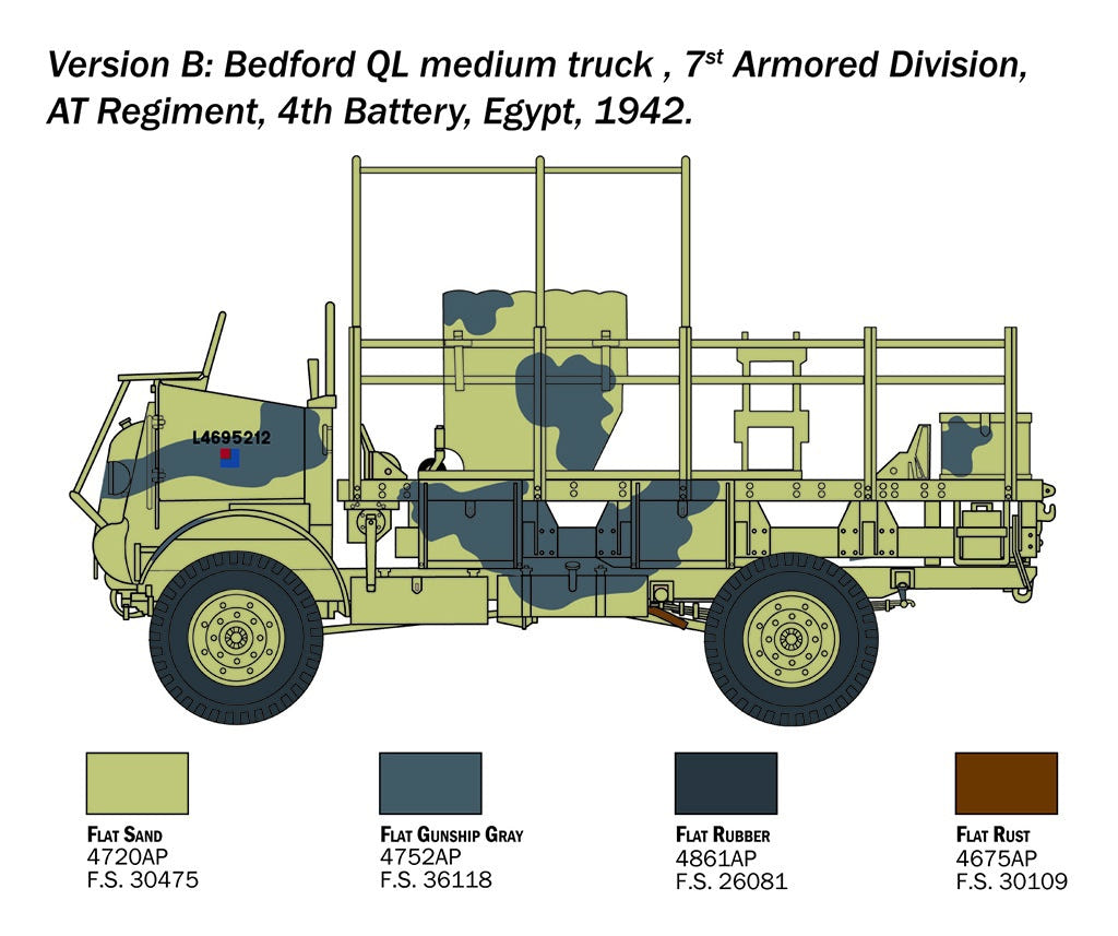 Italeri 1:35 Bedford QL Medium Truck - 241