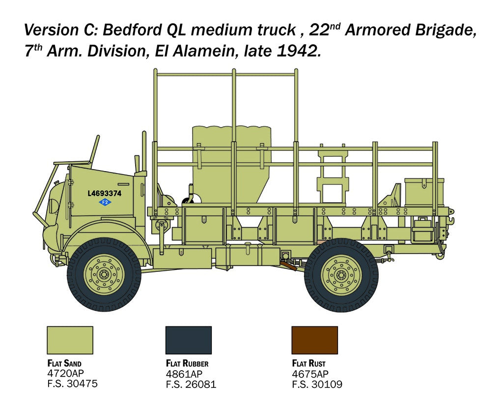 Italeri 1:35 Bedford QL Medium Truck - 241