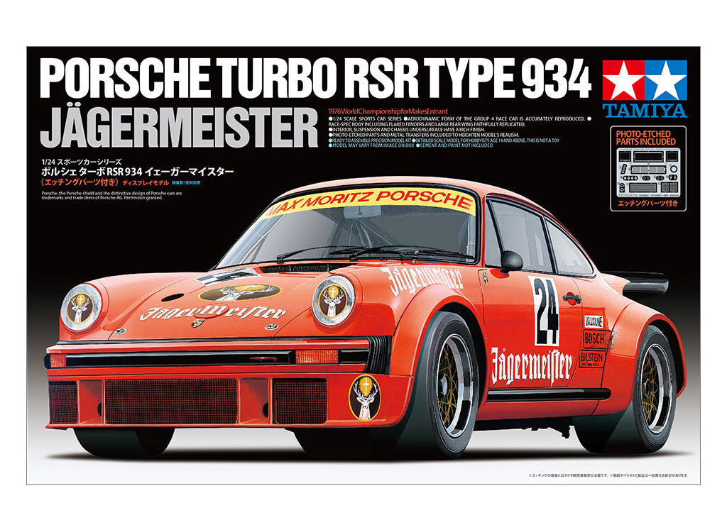 Tamiya 1:24 Porsche Turbo RSR Type 934 Jägermeister - 24328