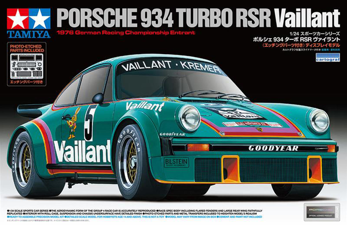 Tamiya 1:24 Porsche 934 Vaillant - 24334