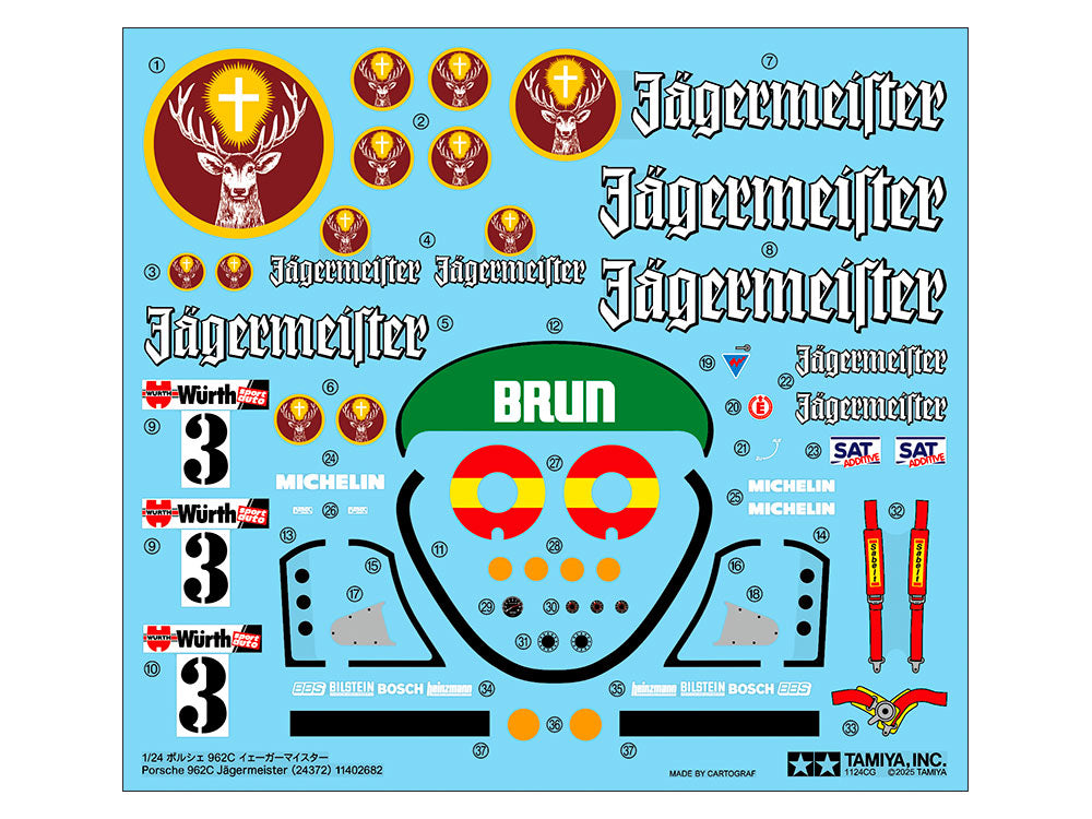 Tamiya 1/24 Porsche 962C Jägermeister - Loaded Dice