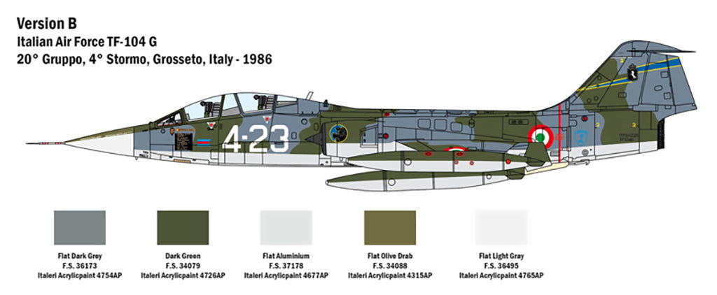 Italeri 1:32 TF-104G Ami - 2509