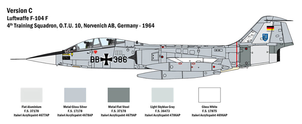 Italeri 1:32 TF-104G Ami - 2509