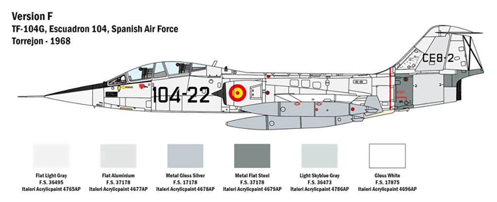 Italeri 1:32 TF-104G Ami - 2509