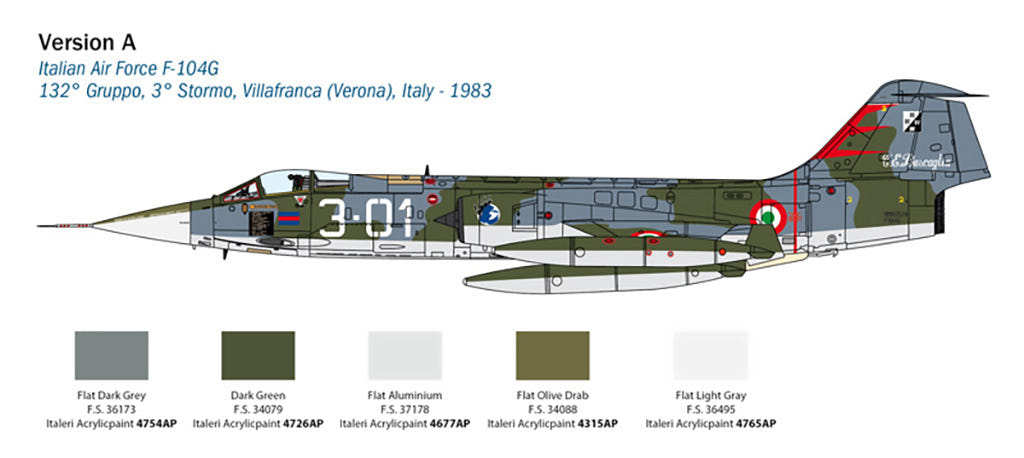 Italeri 1:32 F-104G "Recce" (upgraded edition) - 2514