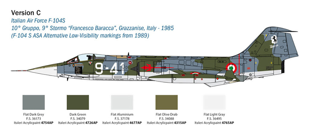 Italeri 1:32 F-104G "Recce" (upgraded edition) - 2514
