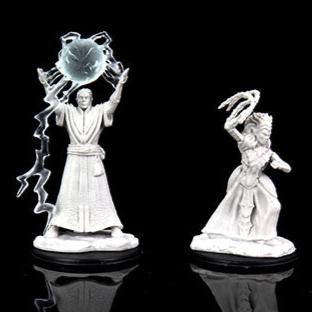 D&D Nolzurs Marvelous Miniatures: Drow Mage & Drow Priestess - Wave 12 - Loaded Dice