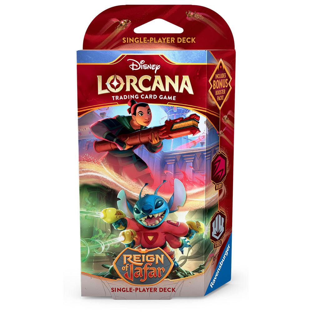 Disney Lorcana - Reign of Jafar Starter Deck - Ruby & Steel - Loaded Dice