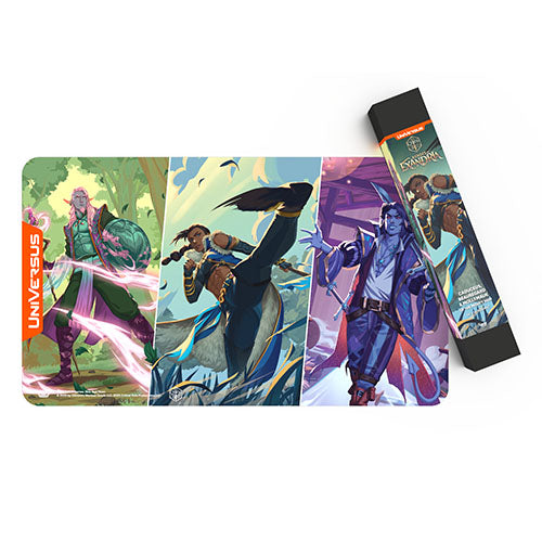 Universus CCG - Critical Role: Heroes of Exandria Playmat - Caduceus/Beauregard/Mollymauk - Loaded Dice