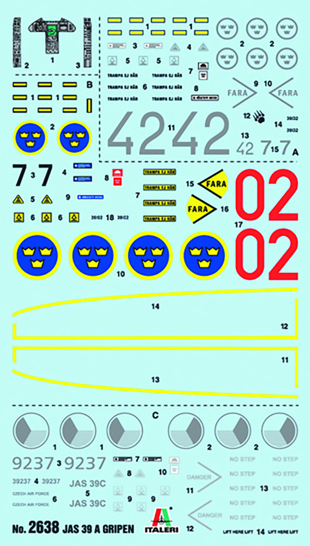 Italeri 1:48 Jas 39 a Gripen - 2638