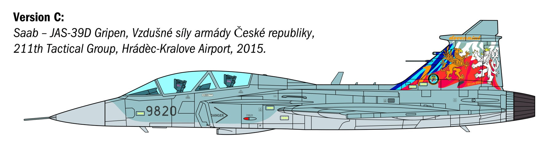 Italeri 1:48 JAS-39D Gripen Twin Seater - 2664
