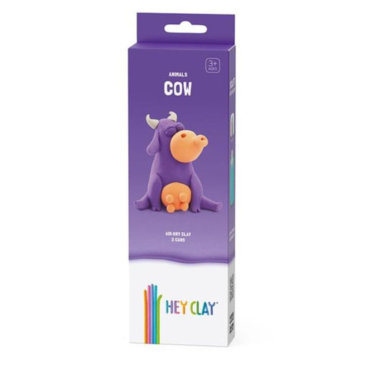 HEY CLAY Claymates Animals - Cow (3 Cans) - Loaded Dice