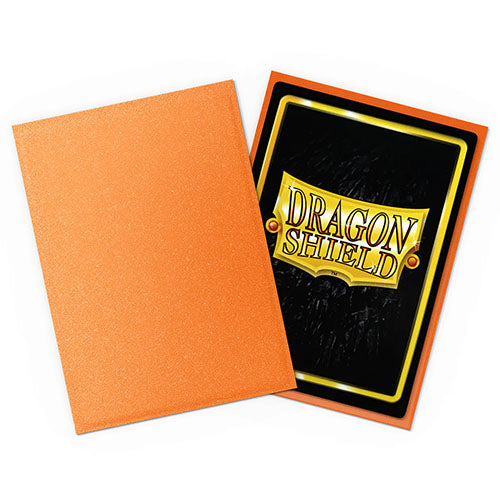 Dragon Shield - Matte Standard Size Sleeves 100pk - Amber - Loaded Dice