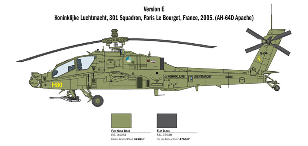 Italeri 1:48 British Army Air Corps AH-64D APACHE LONGBOW - 2748