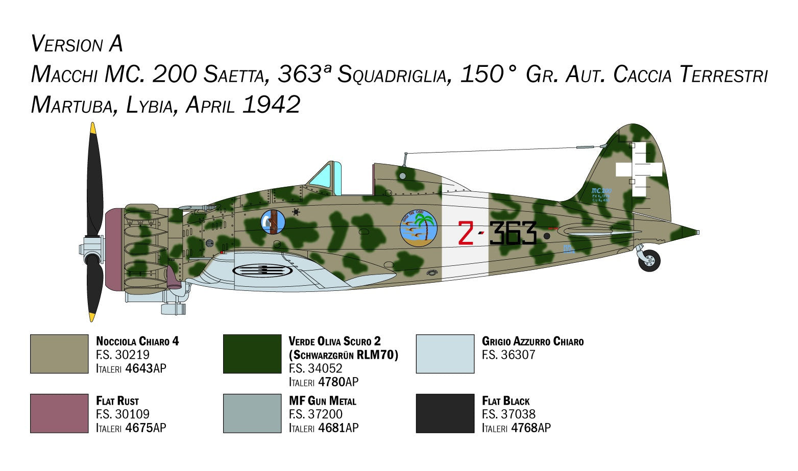 Italeri 1:48 MC.200 Saetta Serie XXI-XXIII - 2767