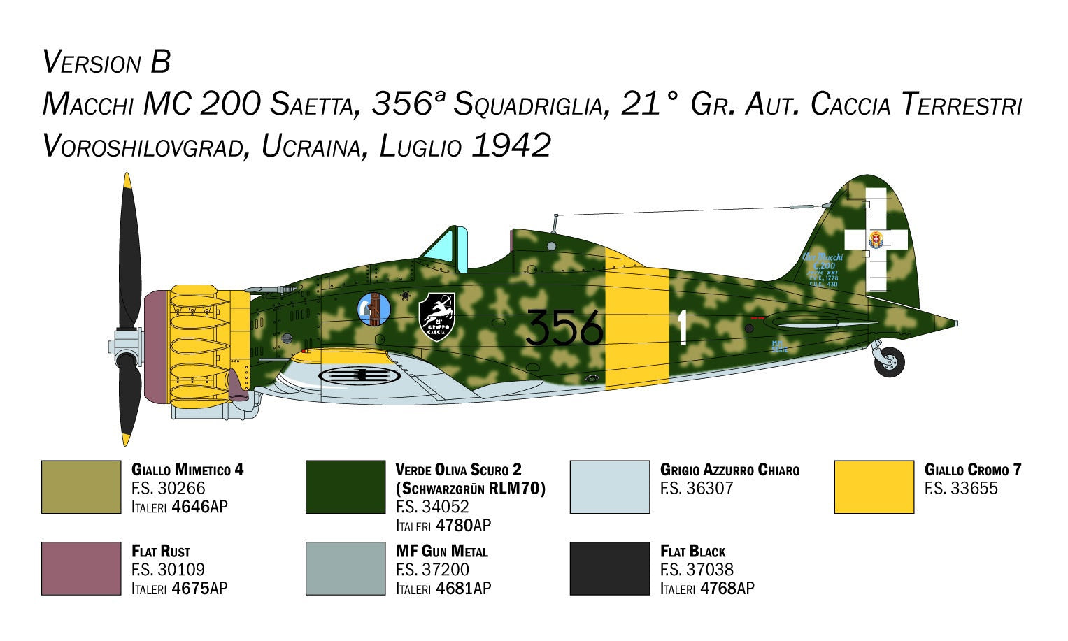 Italeri 1:48 MC.200 Saetta Serie XXI-XXIII - 2767