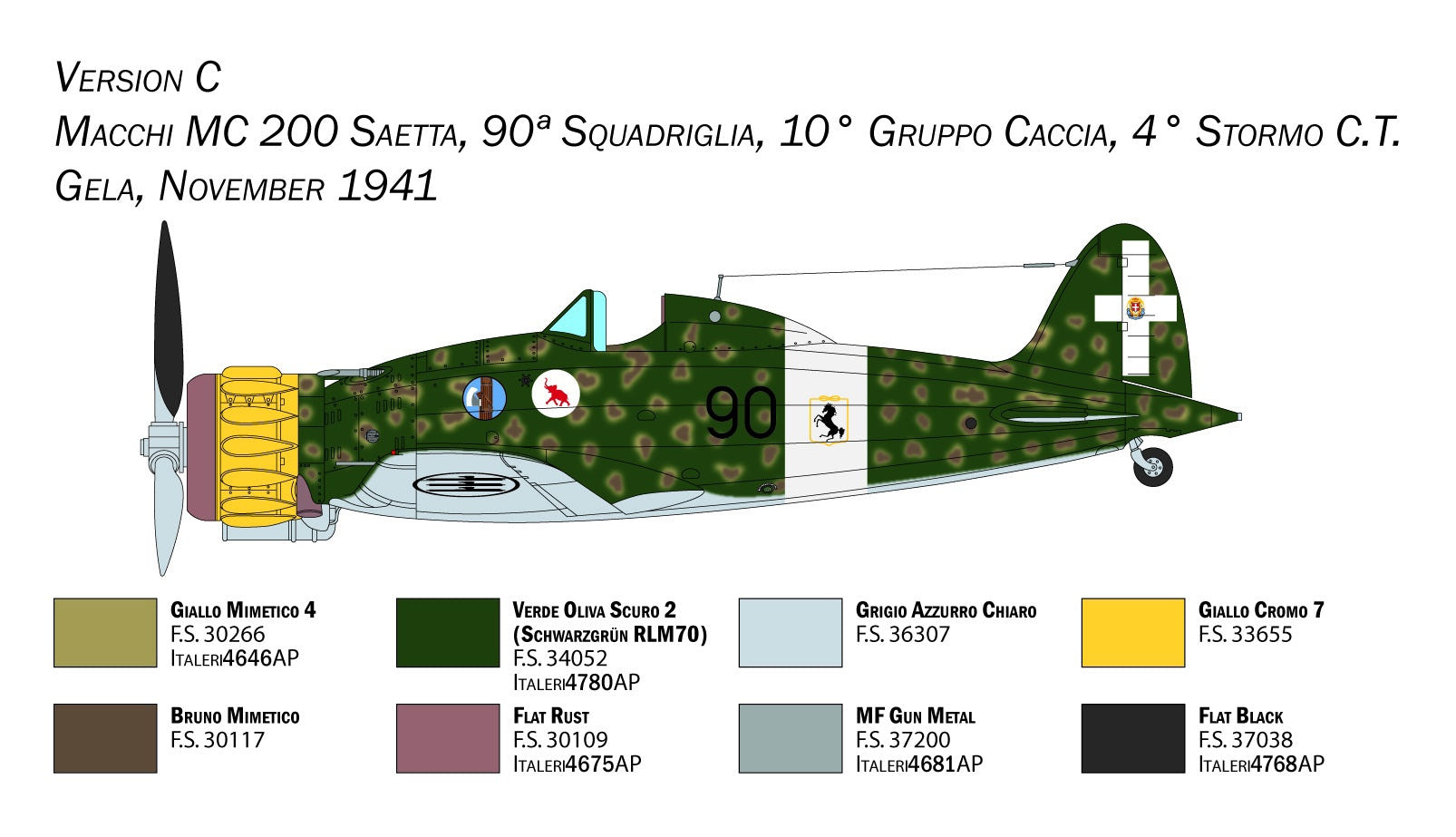 Italeri 1:48 MC.200 Saetta Serie XXI-XXIII - 2767