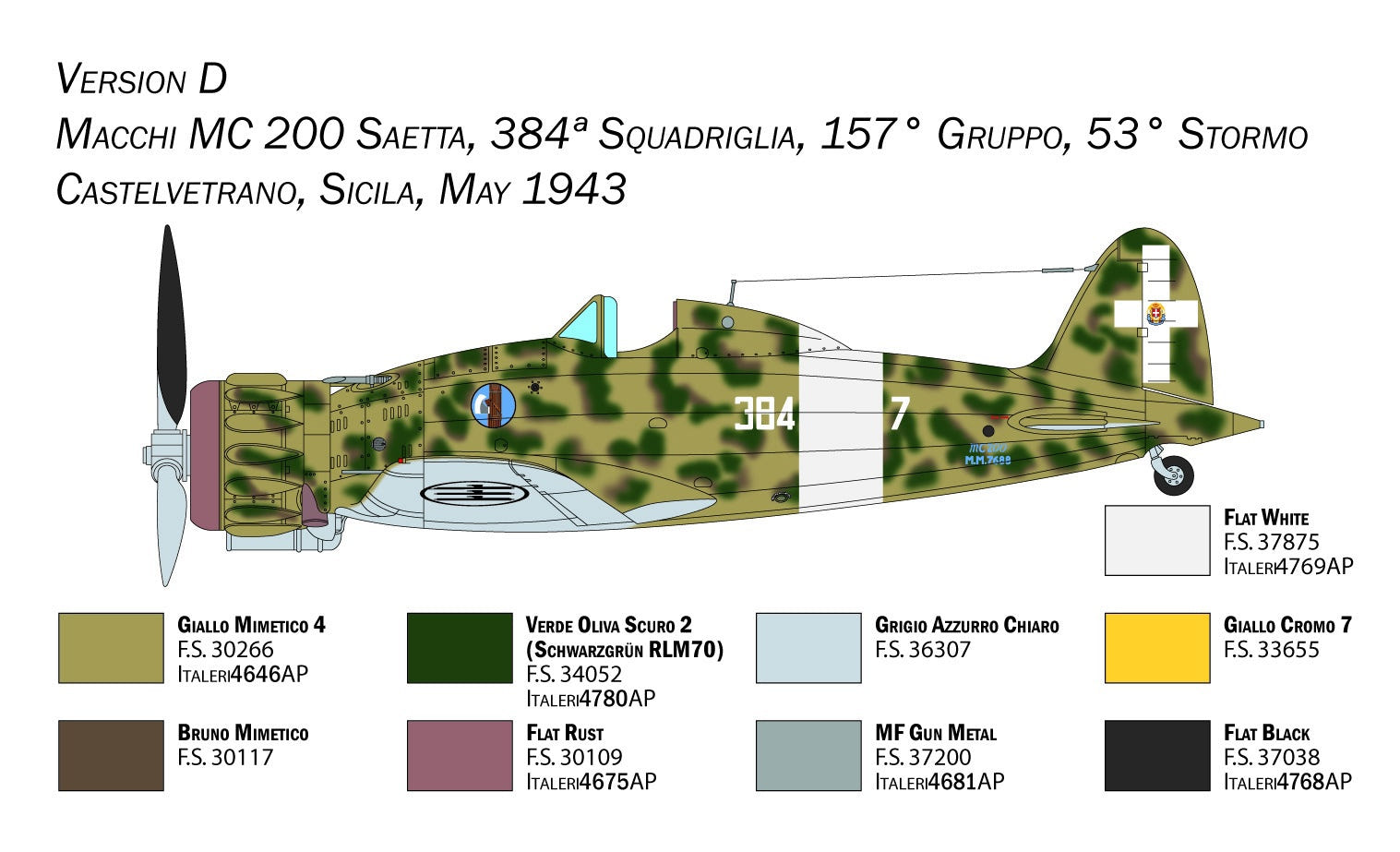 Italeri 1:48 MC.200 Saetta Serie XXI-XXIII - 2767