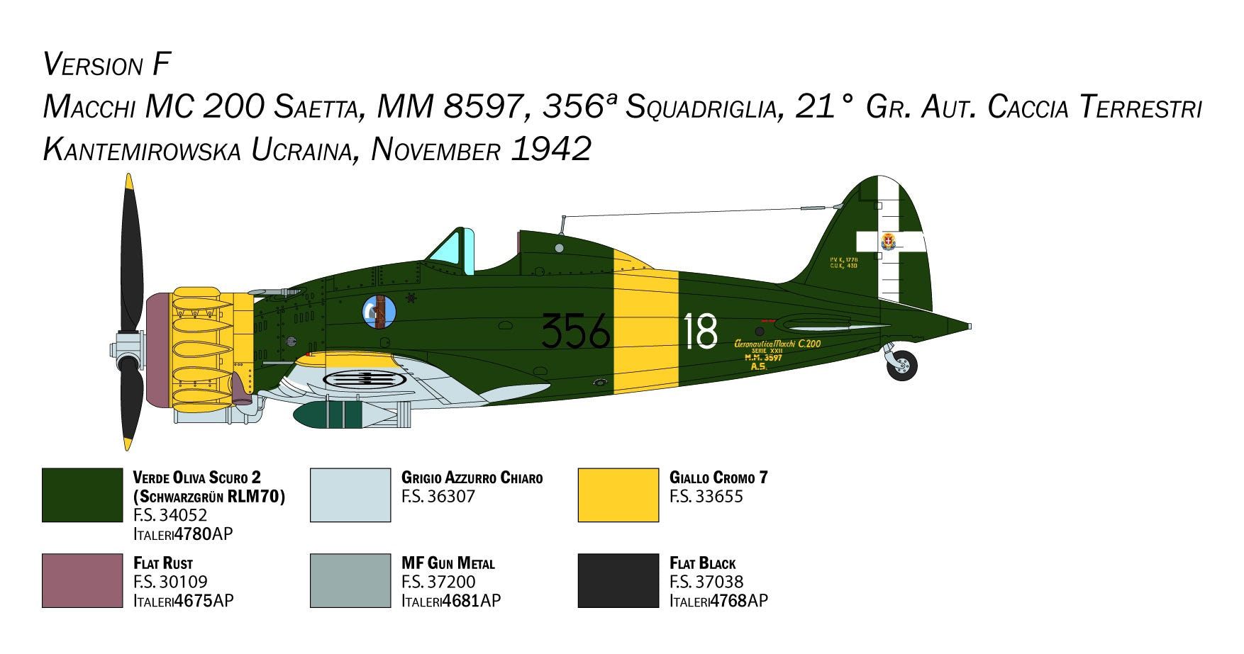 Italeri 1:48 MC.200 Saetta Serie XXI-XXIII - 2767