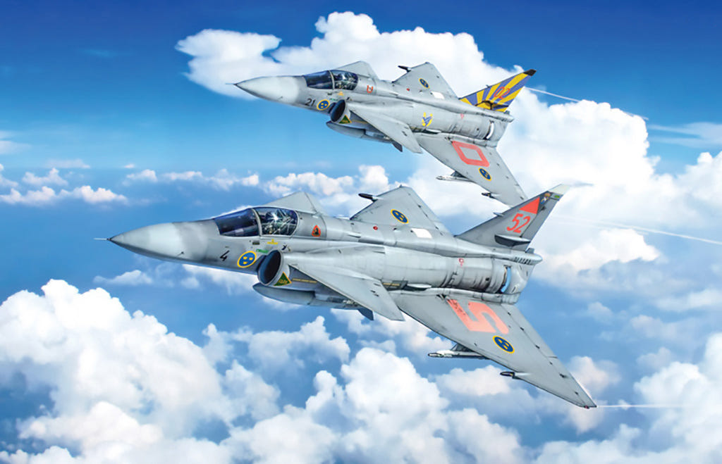 Italeri 1:48 SAAB JA 37 Jaktviggen - 2785
