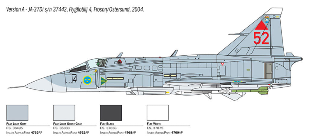 Italeri 1:48 SAAB JA 37 Jaktviggen - 2785