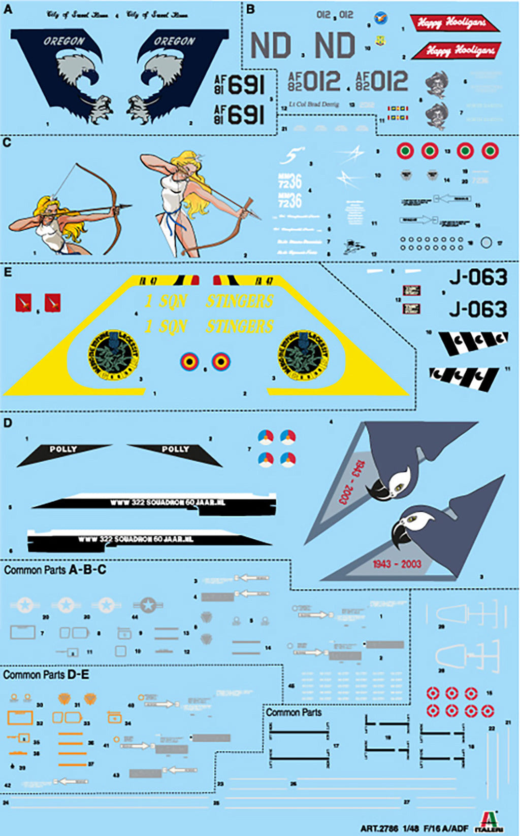 Italeri 1:48 F-16A Fighting Falcon - 2786