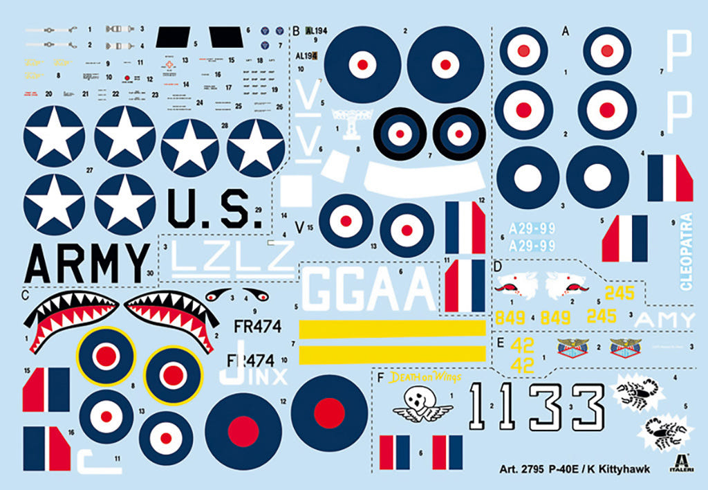 Italeri 1:48 RAF P-40E/K Kittyhawk - 2795
