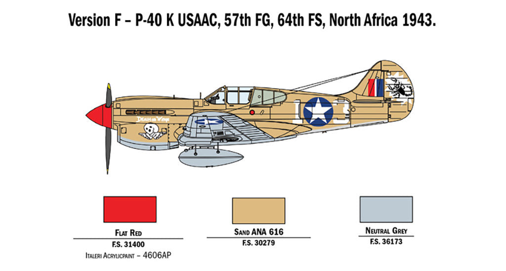 Italeri 1:48 RAF P-40E/K Kittyhawk - 2795