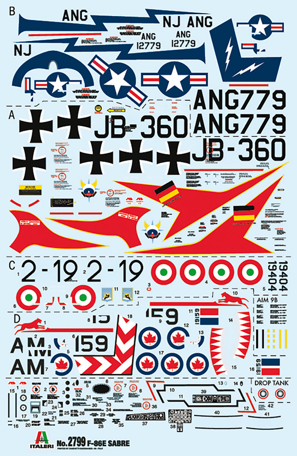 Italeri 1:48 F-86E Sabre - 2799